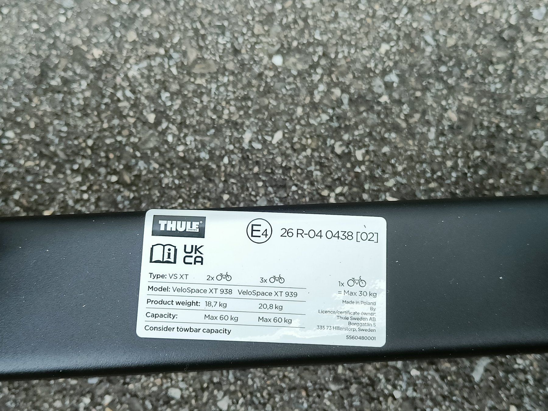 Attelages de remorque: Thule VeloSpace XT 2 Black – D'occasion à Sursee par Smiste 4