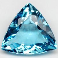 Topas-Trilliant,5.94 ct.; blau