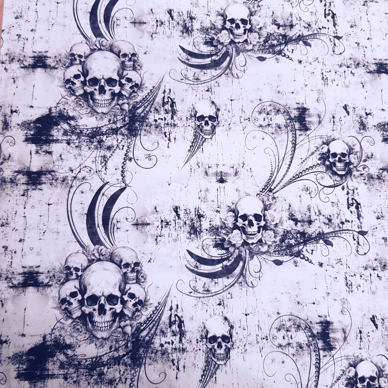 Tessuti: Jersey "Winterdemons" Totenkopf Stoff je m – Nuovo e nell'imballaggio originale da Wiesenberg venduto da mountain-merch