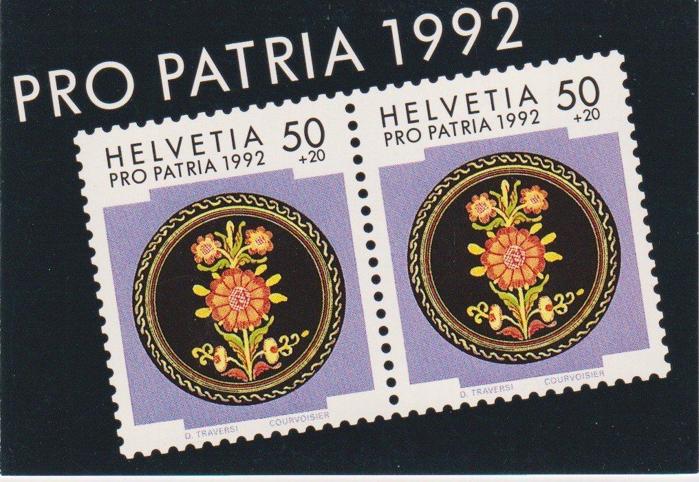 Tutti i francobolli: Markenheft Pro Patria 1992 ET gestempelt+++++ – Usato da Samnaun-Compatsch venduto da Muckimu
