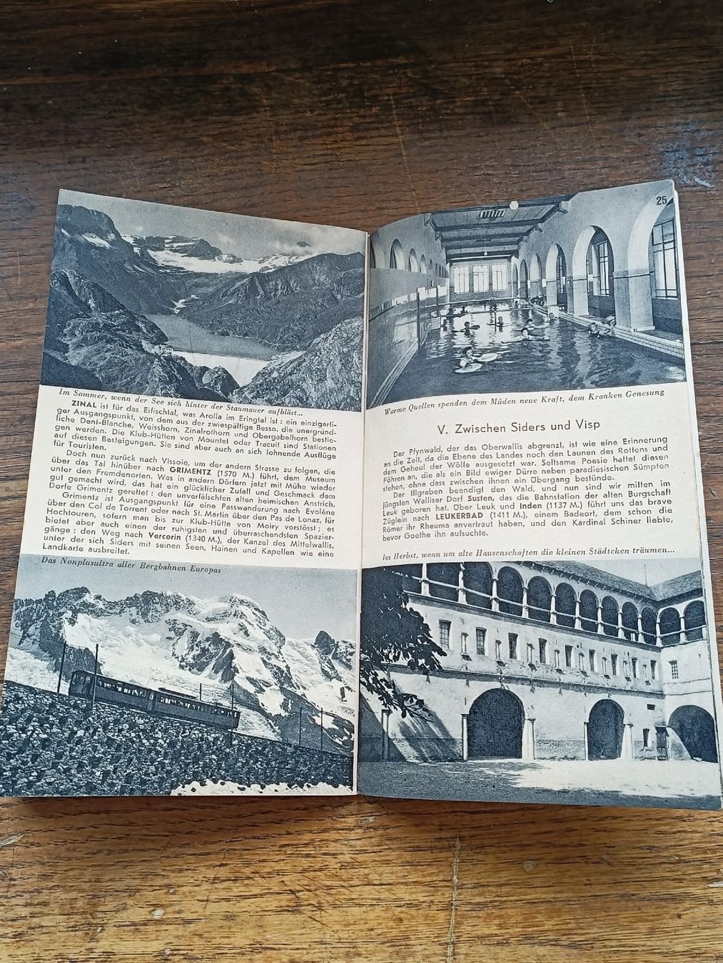 Documenti: Litho Broschüre / Wallis - Ausgabe 1948 – Usato da Brugg AG venduto da Ente015 7