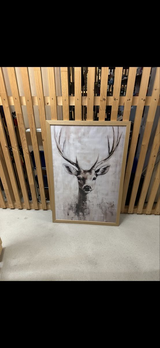 Foto & Immagini: Hirschbild in Holzrahmen – Usato da Weiach venduto da Gismo049 2