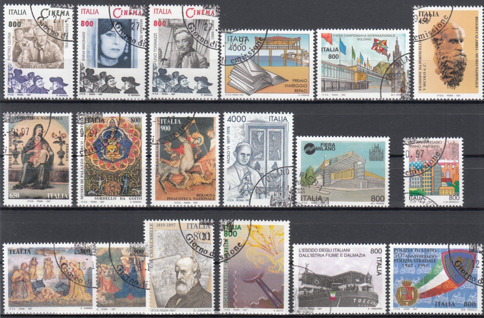 Alle Briefmarken: Italien 1997 mit ET – Gebraucht aus Bürglen TG von StampGraf 4
