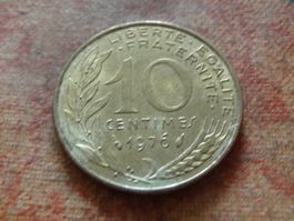 FRANCE  10 Centimes  1976  (P)