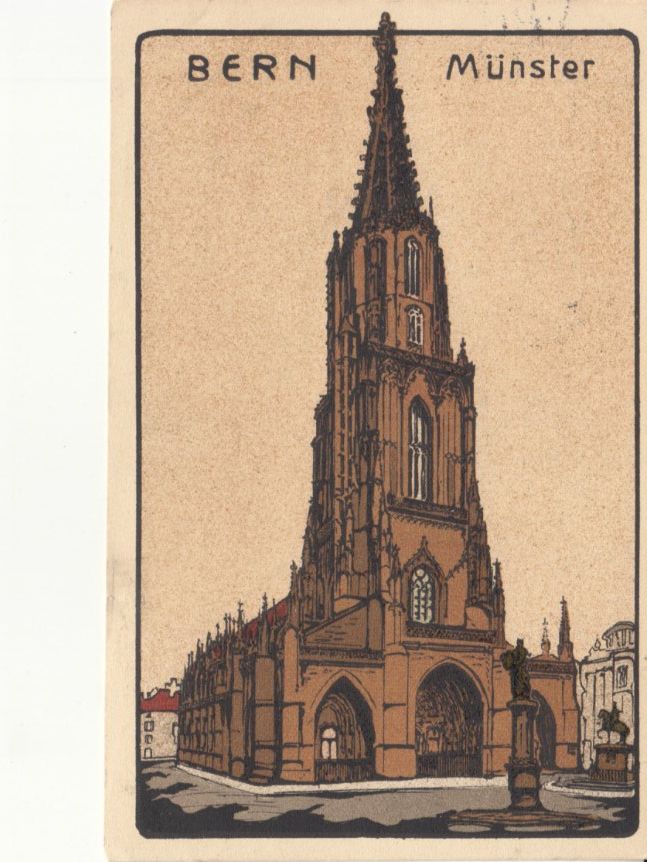 Ansichtskarten: Bern Münster 1912 – Gebraucht aus Bürglen TG von StampGraf