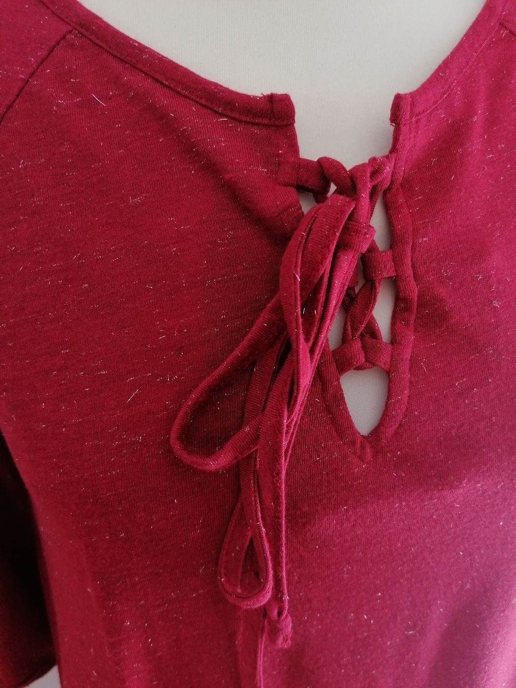 Top: Sommer Top mit Schnürung, Cut-Outs, Gr. S – Usato da Emmen venduto da Tigerlady 4