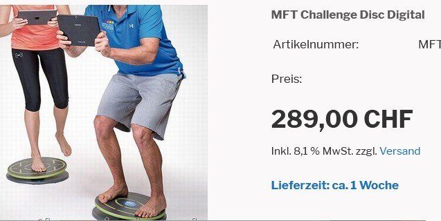 Hometrainer: MFT Challenge Disc 2.0 Balance Trainer Bluetooth – Usato da Collonges venduto da arashee 2