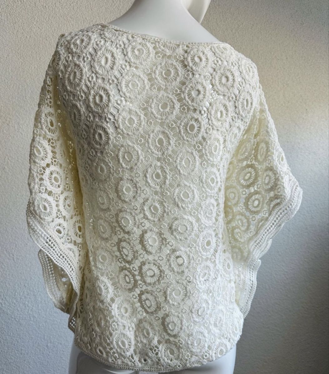 Cream Chemisiers: Cream Crochet Top  Size S/M – D'occasion à Vevey par ledidream 5