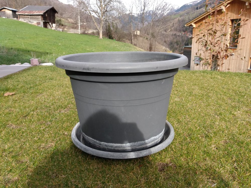 BURLOE Pflanzenroller Rund - Blumentopf-Untersetzer Mit Versteckten Rollen Weiß