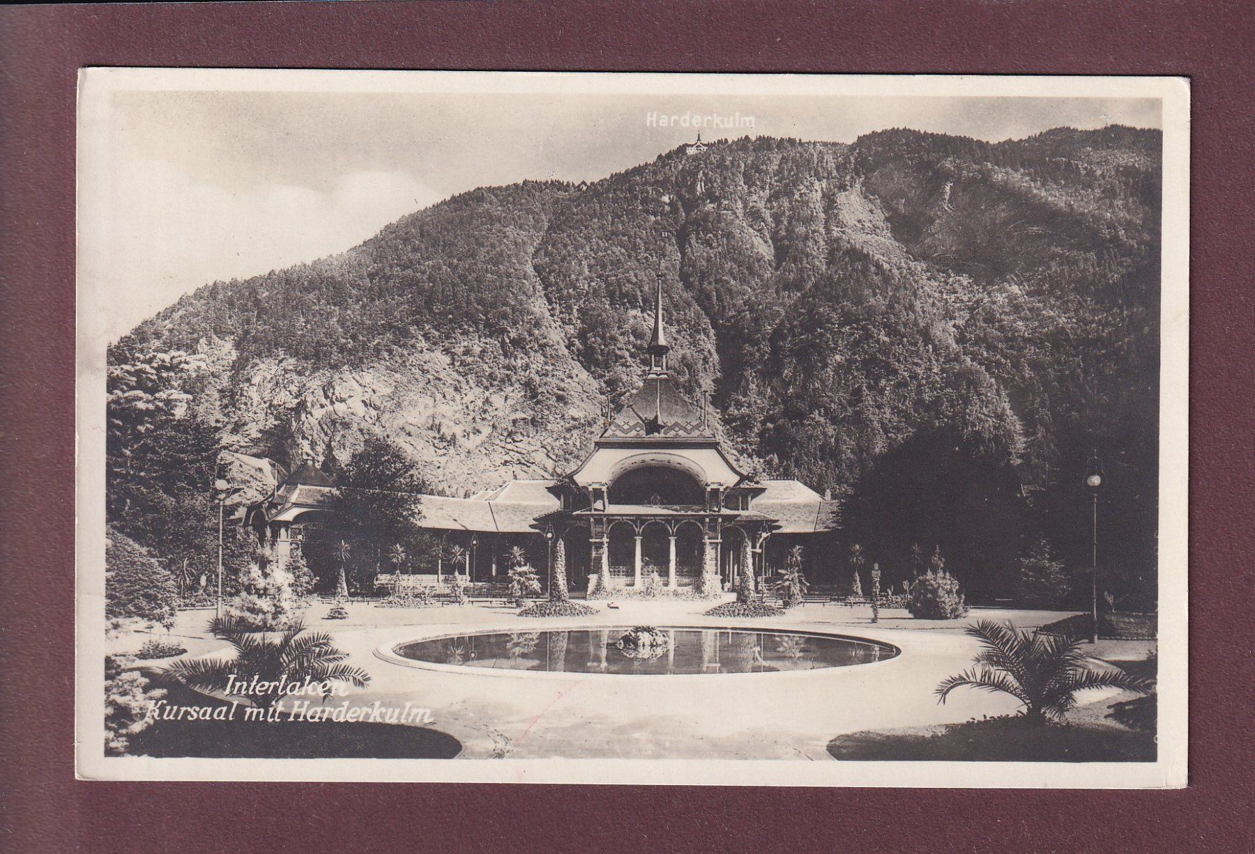 Cartoline postali: INTERLAKEN - Kursaal – Usato da Pully venduto da nicecards