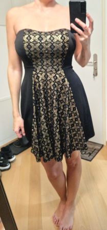 schulterfreies Kleid, Rock, Dress, partykleid, cocktailkleid