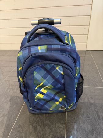 Walker Schulrucksack Trolley / Rollrucksack Blau Gelb
