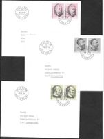 3 FDC Serie 553-555 Paare ET 28.3.1974