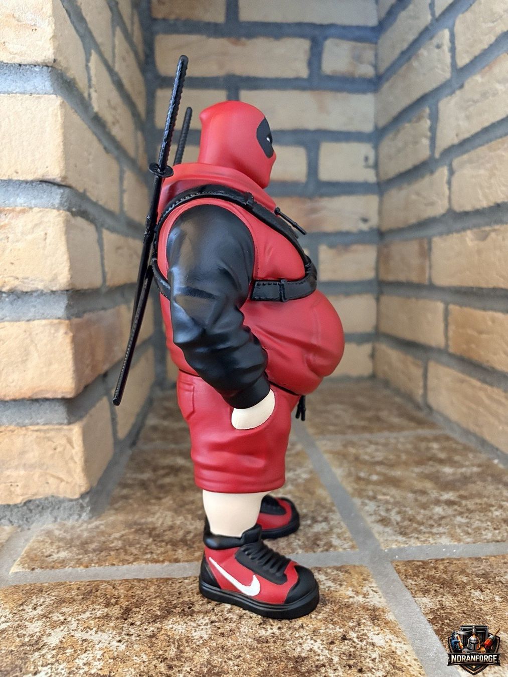 Marvel Statuette: Handbemalte 3D-gedruckte Fat Deadpool – Nuovo e nell'imballaggio originale da Fislisbach venduto da tam_t828 2