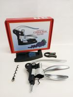 New! Wine Effortless Wine Opener Set - Corkscrew Foil Cutter