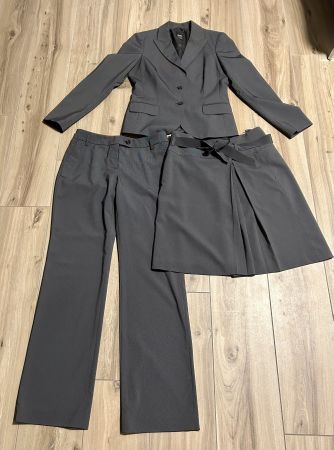 ESPRIT Anzug-Set (Blazer/Hosen/Jupe), Grösse 36/38, grau, ne