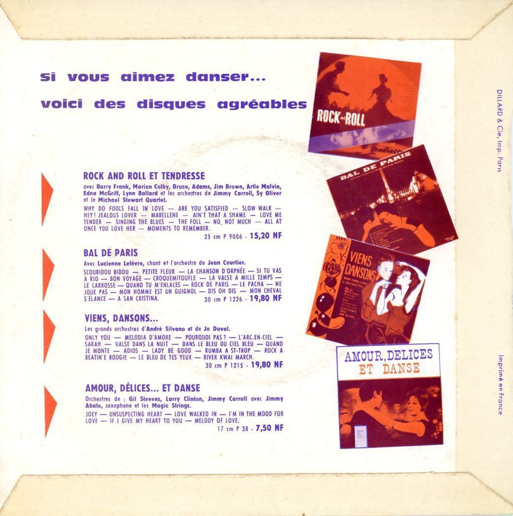 Dischi in vinile: Mini 33t 17cm - DANSONS A CANNES  Direction Hubert Rostaing – Usato da Morges venduto da evnocha3 1