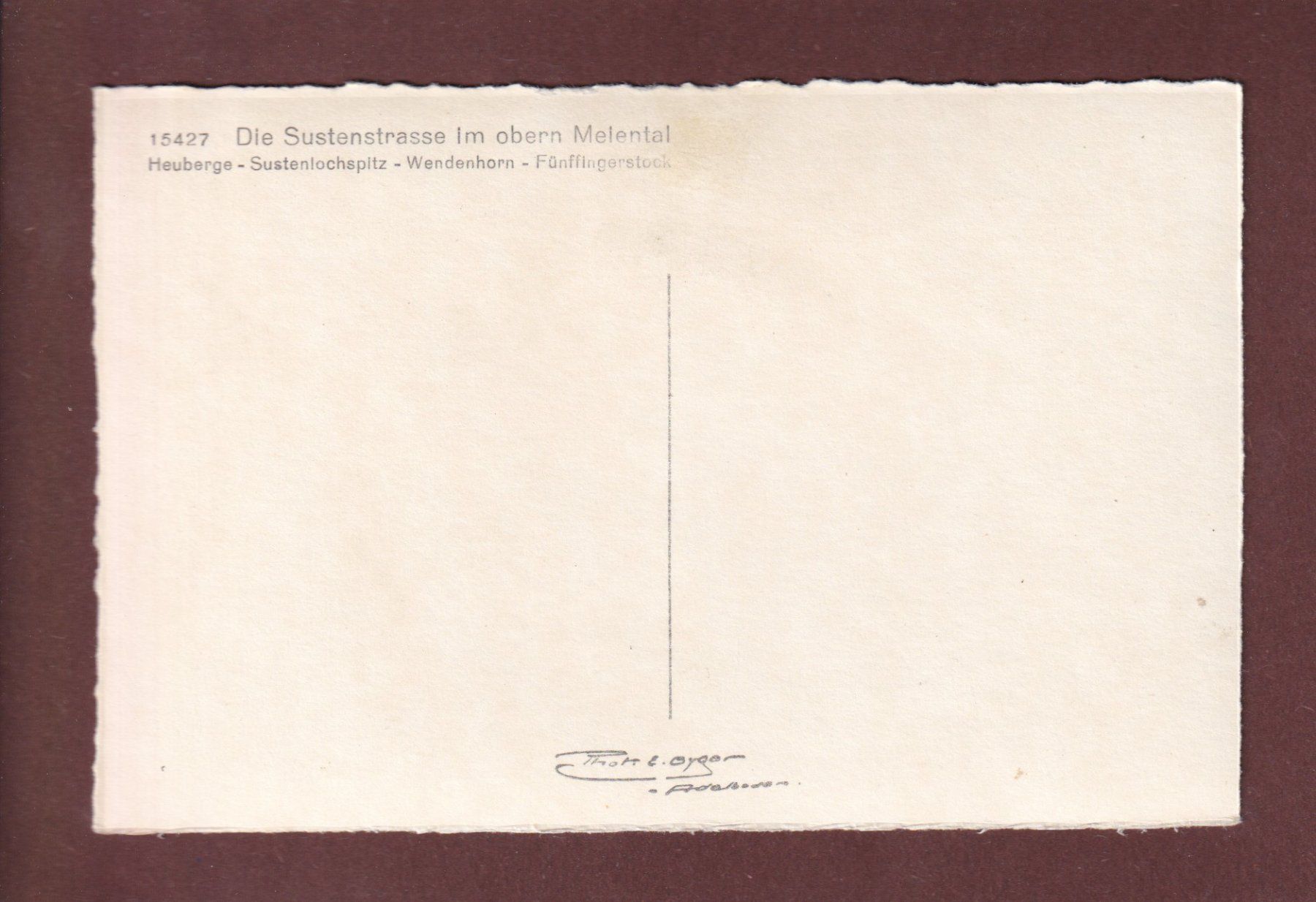 Cartoline postali: SUSTENSTRASSE im obern Meiental – Usato da Pully venduto da nicecards-shop 1