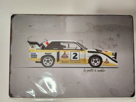 Audi Urquattro s1 Vintage Blechschild 30x20cm NEU