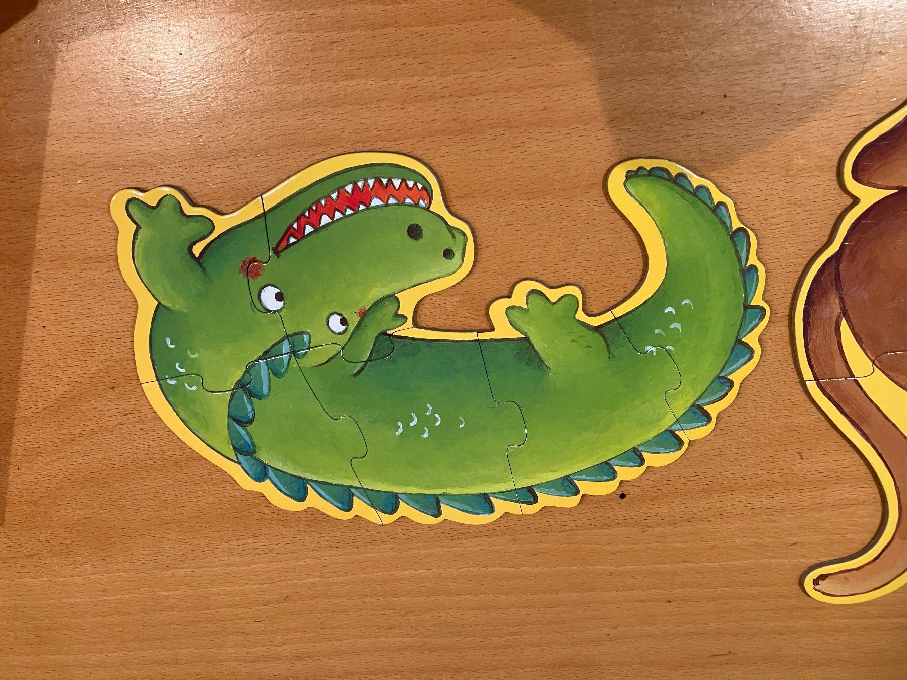 Djeco Puzzle: Puzzle Djeco Géant Animaux de la Jungle-Complet! – Usato da Wabern venduto da aschnegg 2