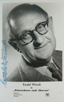 Ewald Wenck (1891-1981) Schauspieler - Autogramm