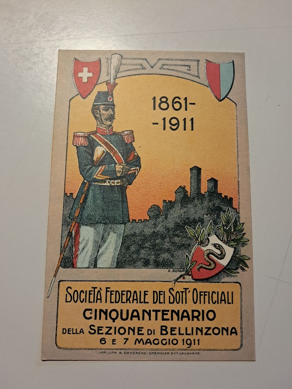Cartoline postali: cinquantenario ASSU Bellinzona – Nuovo (secondo la descrizione) da Gorduno venduto da ema_7yhp