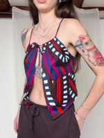 Vintage Top Damen mehrfarbig Grösse S/M