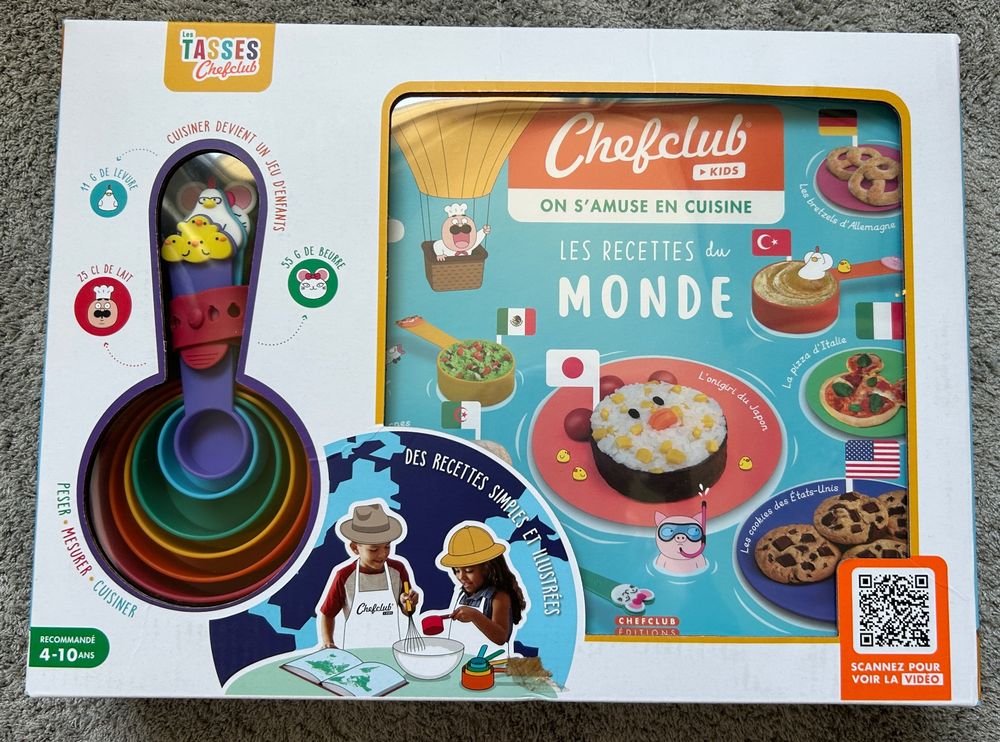 Coffret Chefclub Kids : livre de cuisine et doseurs enfants