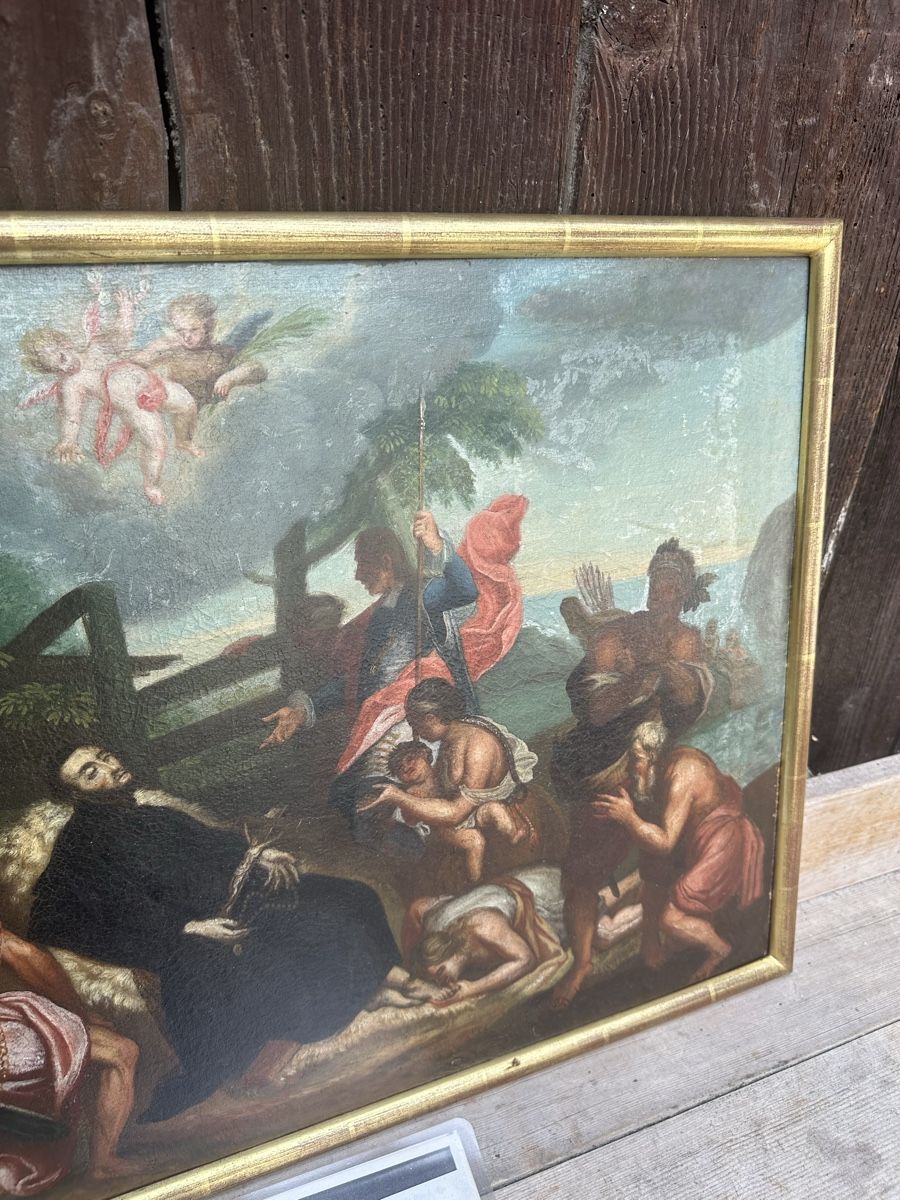 Tableaux: Wandbild Ölbild Christlich Rahmen  – D'occasion à Villmergen par Bezdupe 3