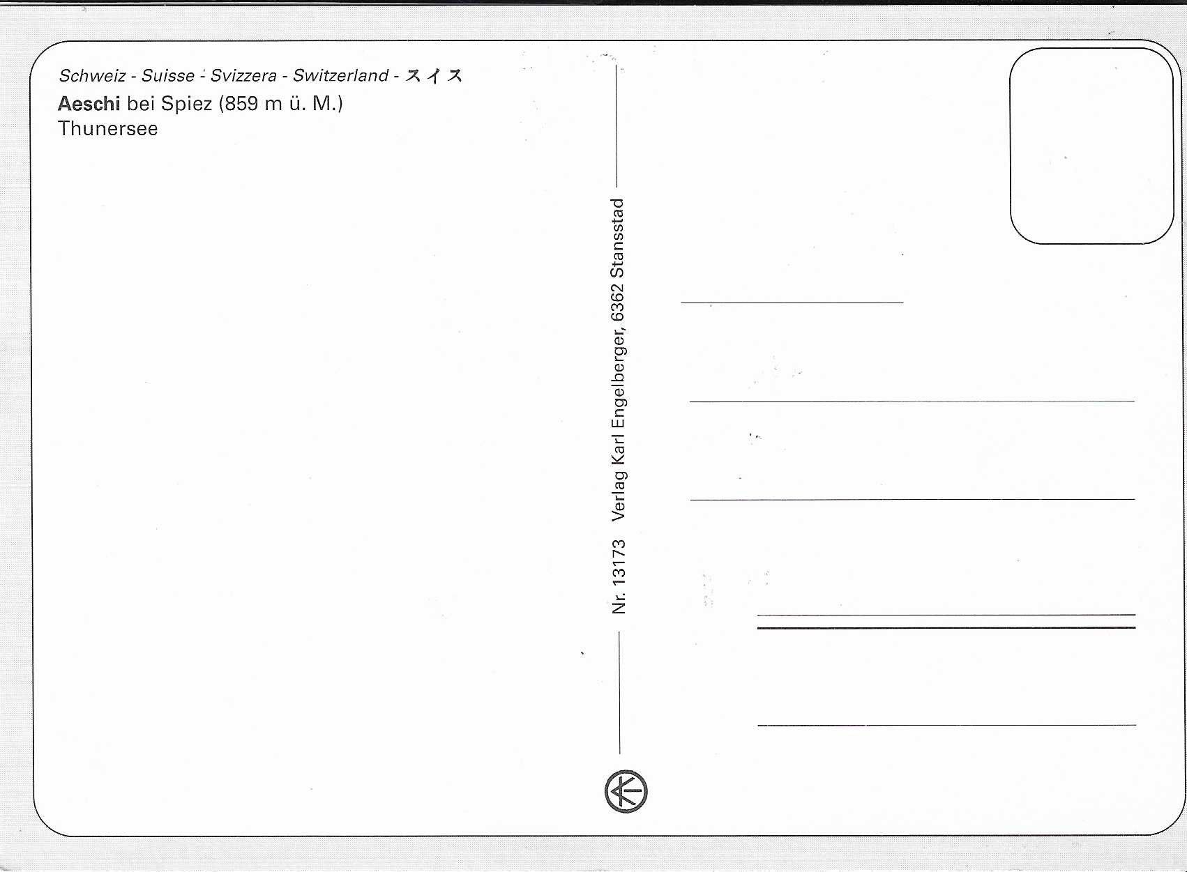 Cartoline postali: Aeschi bei Spiez BE – Nuovo (secondo la descrizione) da Rothrist venduto da Stranglehold 1