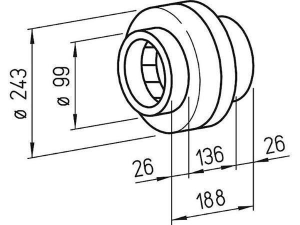 Helios Ventilatori: Helios 5653 Rohrventilator RR 100 A – Nuovo e nell'imballaggio originale da Bottighofen venduto da zaap 3