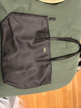 Lacoste Shopper Tasche schwarz gebraucht guter Zustand