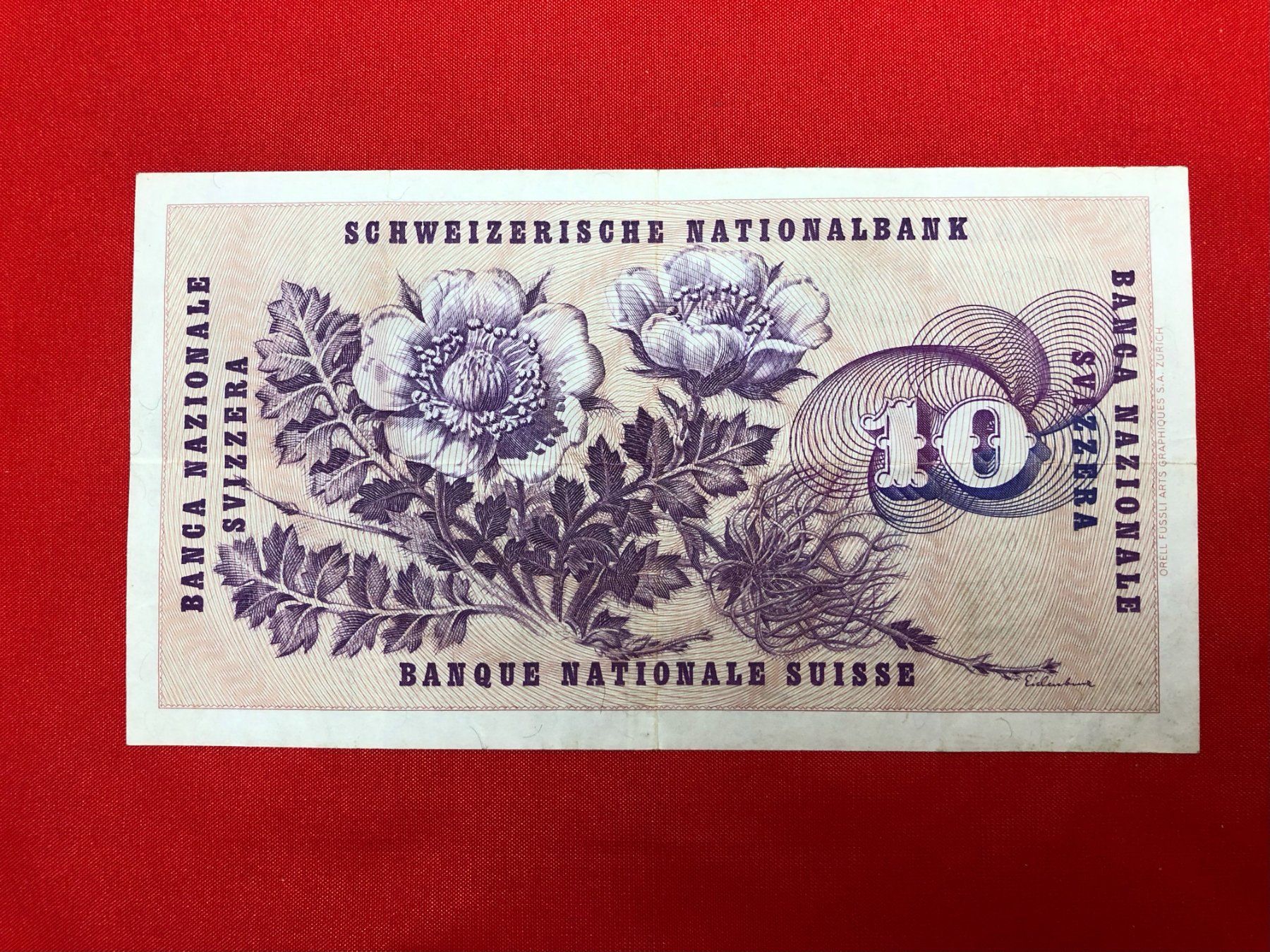 Billets de banque: 10 Franken Note der Serie 5 – D'occasion à Wolhusen par albaro01 1