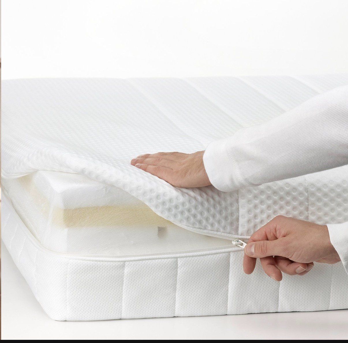 Ikea Letti: Lit double IKEA Brimnes, blanc, avec rangement intégré! – Usato da Biel/Bienne venduto da mra_ndr9 7