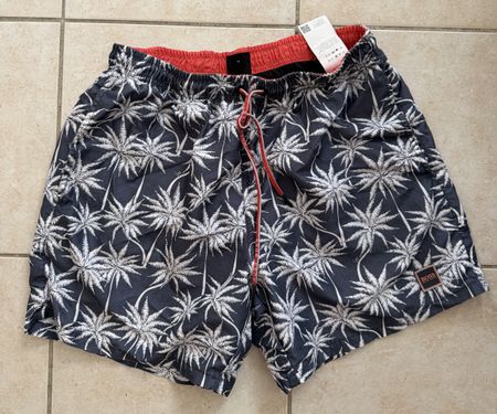 Badehose Hugo Boss Palmenmuster Grösse M