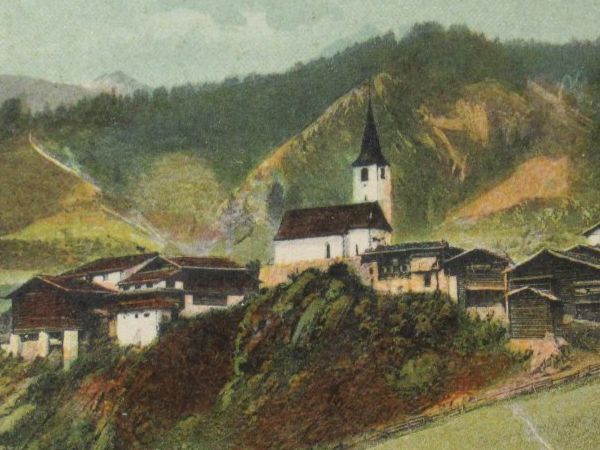 Cartoline postali: Filisur , Kirche  1903 – Usato da Grenchen venduto da Bluemchen1900