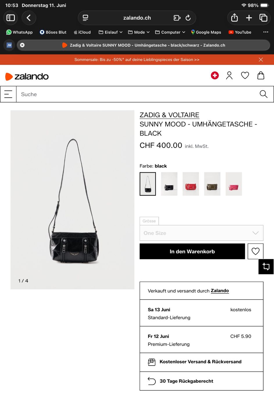 Zadig & Voltaire Borse da donna: Zadig und Voltaire Tasche. – Nuovo (secondo la descrizione) da Uerkheim venduto da erdf 5