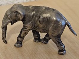 Elefant Miniatur Zinn Figur