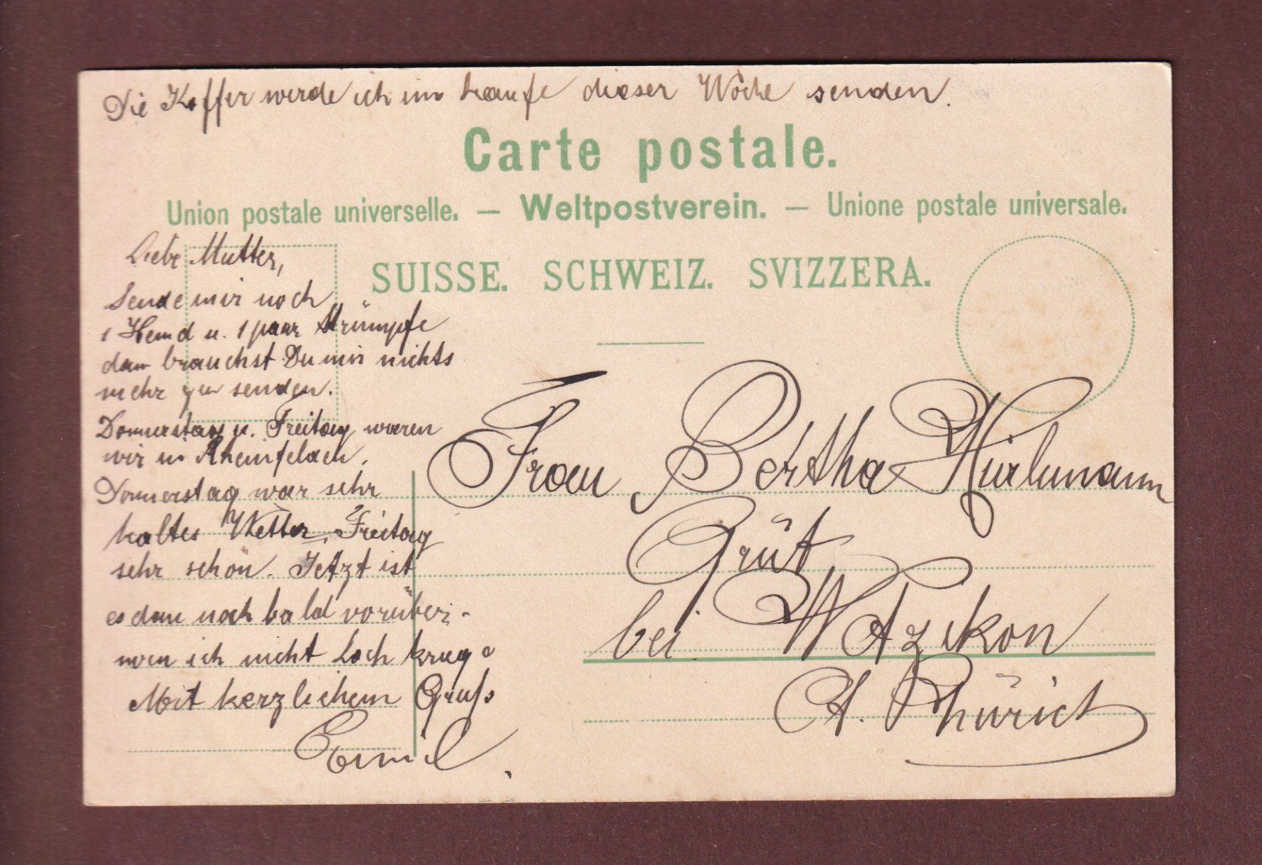Cartes postales: BASEL - Blick von der Pfalz – D'occasion à Pully par nicecards-shop 1