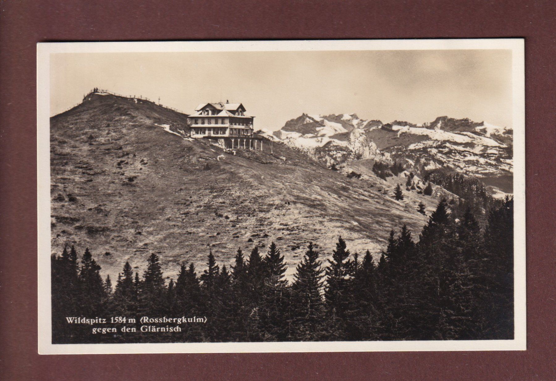 Cartoline postali: ROSSBERGKULM - Wildspitz – Usato da Pully venduto da nicecards-shop