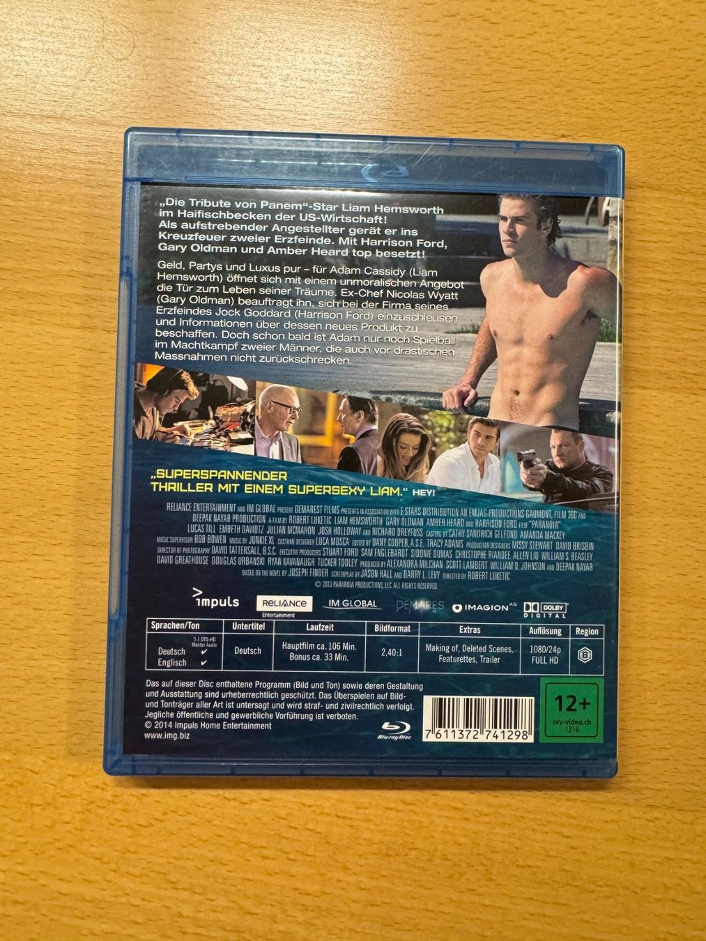 Alle DVDs: Paranoia Riskantes Spiel Blu Ray – Gebraucht aus Schwerzenbach von ste_pp82 1