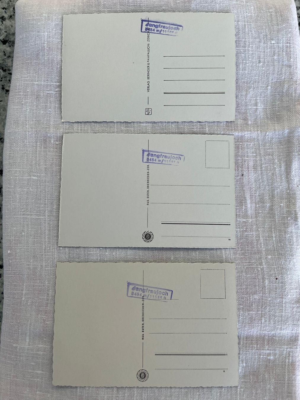 Cartes postales: 3 Ansichtskarten  ungelaufen Jungfraujoch Eispalast Auto – Neuf (Voir description) à Kappel SO par siebenmeilenstiefel 1