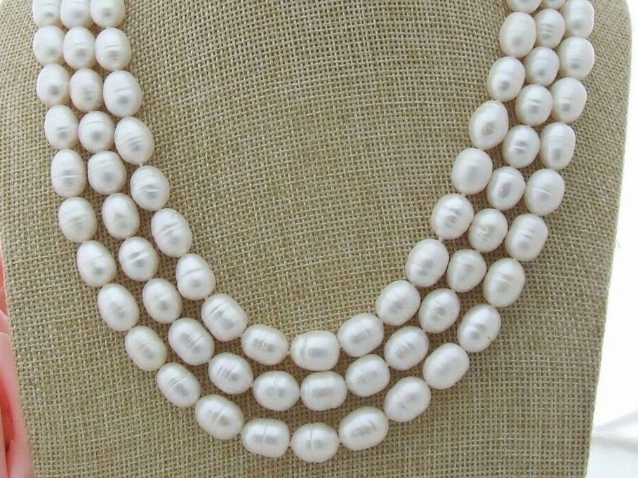 Catenine: Blume Lua Perlen Kette Echt 1cm Collier Perle Vrai Halskette – Nuovo (secondo la descrizione) da Prilly venduto da ilyria73 6