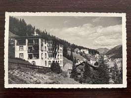 DAVOS Teilansicht, ungelaufene Fotokarte