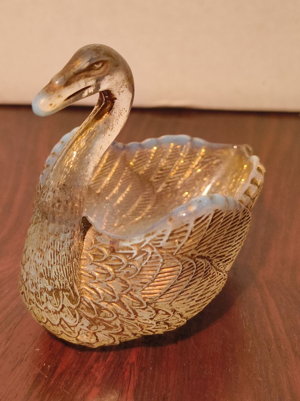 Sculture & Statue: Vintage Opalglas Schwan vergoldet Deko – Usato da stettlen venduto da VintageBern_ch 4