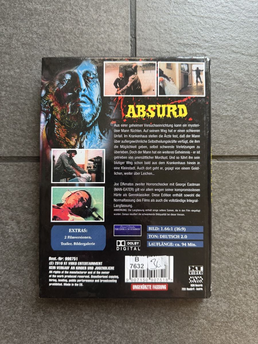 Tutti i DVDs: Absurd DVD Uncut Edition – Usato da Zürich venduto da cENS0R 1