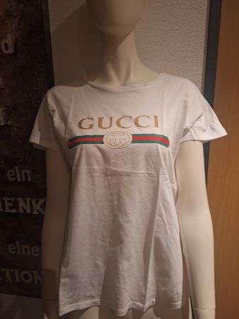 Schönes Fake "Gucci" T-Shirt Weiss Grösse L - Sommer 2026