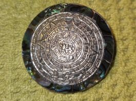 Broche en argent 925 et coquillage