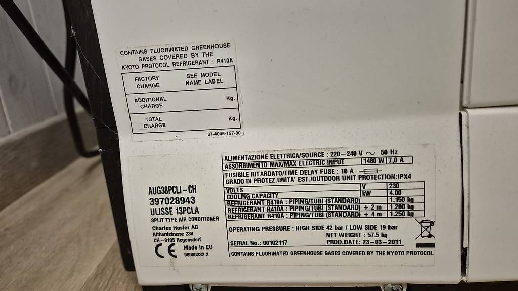 Condizionatori: Ulisse 13A Mobile Splitklimaanlage – Usato da Hohenrain venduto da Sven848 2