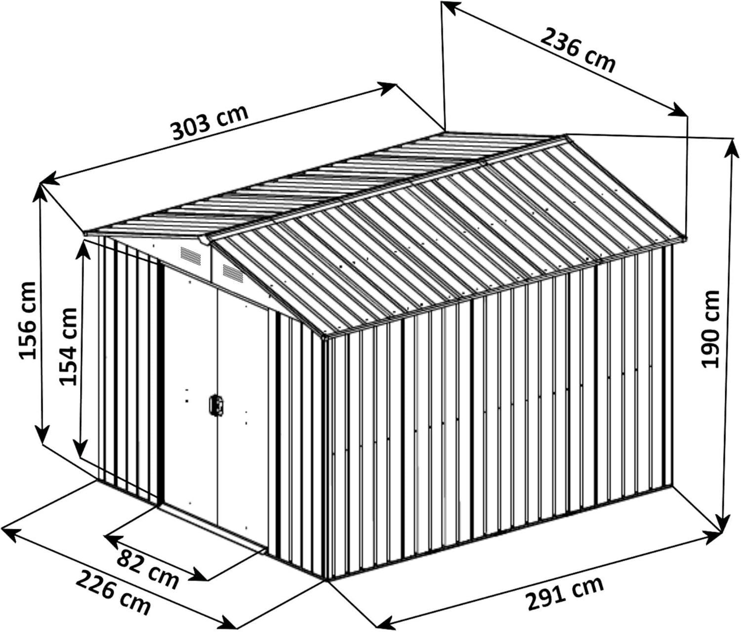 Gartenhäuser & Gewächshäuser: Zelsius Geräteschuppen mit Schiebetür – Neu und originalverpackt aus Bottighofen von zaap 1